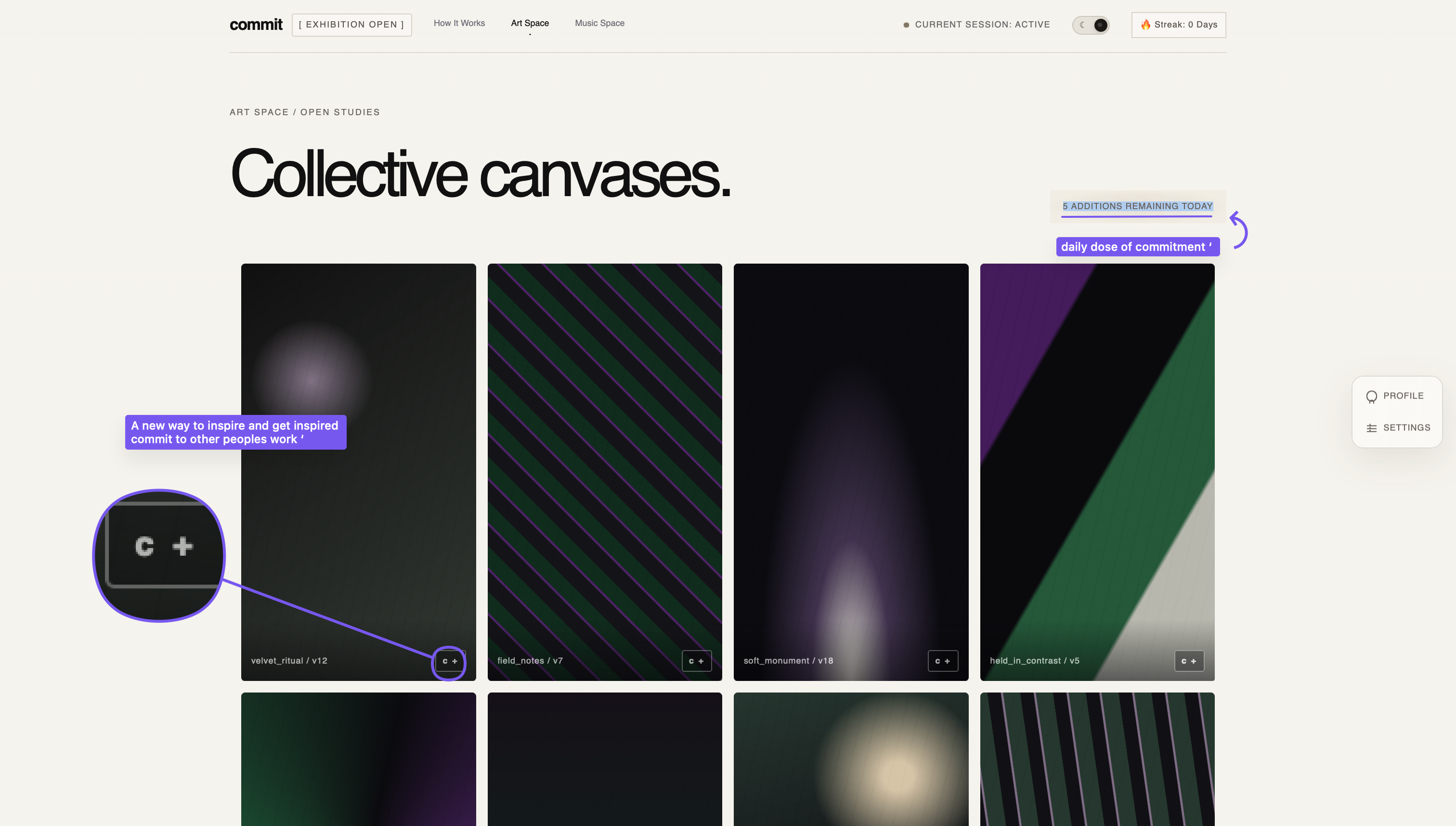 Publishing a version to a shared artwork